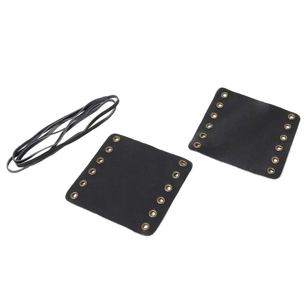 Leather Hand Grips Covers for Harley Cafe Racer (Fits Various Models)