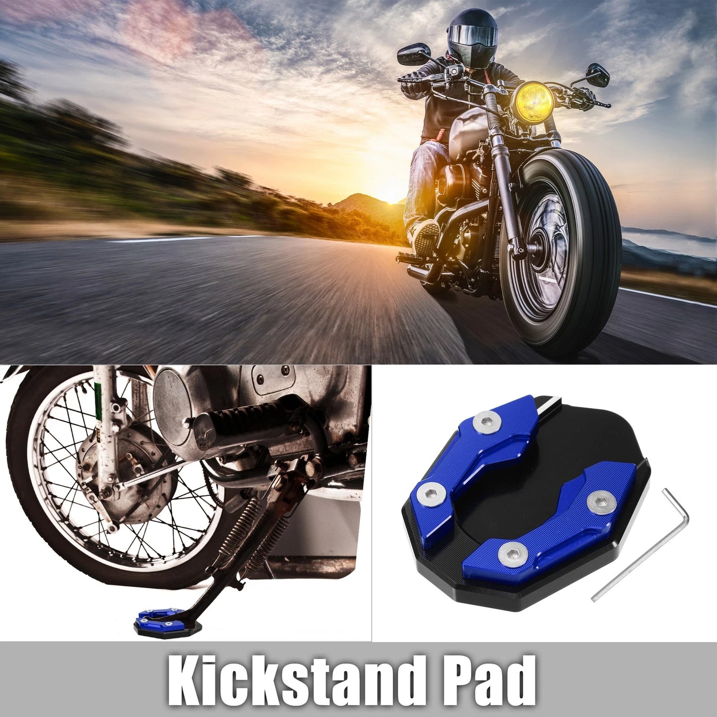 Aluminum Kickstand Plate Pad for Yamaha XMAX/NMAX
