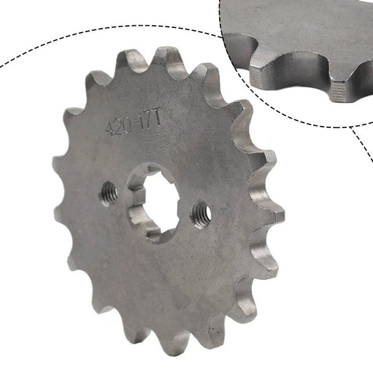 17mm 17T Front Sprocket for 50cc 70cc 90cc 110cc 125cc 140cc ATV Pit Dirt Bike