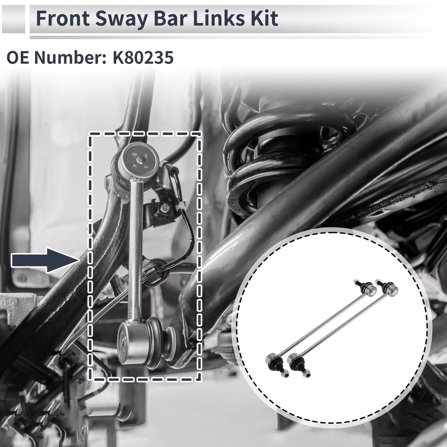 Front Stabilizer Bar Links for BMW 740i (1995-2001)