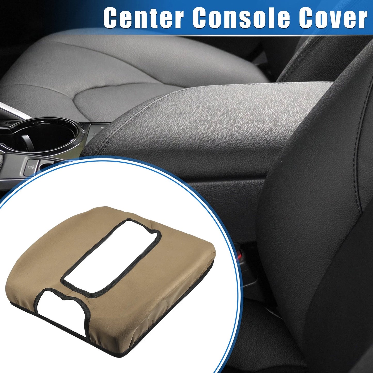 Armrest Protector Pad Replacement for GMC Sierra Deep Brown (2014-2017)