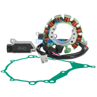 Magneto Stator, Regulator Rectifier, Gasket for Yamaha SRX400, SRX600 (1986)