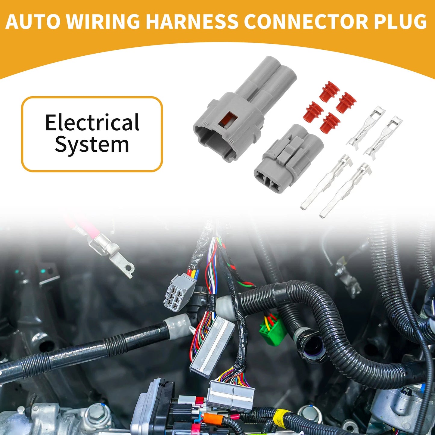 Pin Auto Wiring Harness Connector Plug for Honda