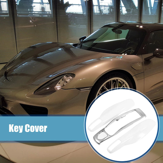 1 Set Remote Key Cover Key Shell Case for Porsche Macan White