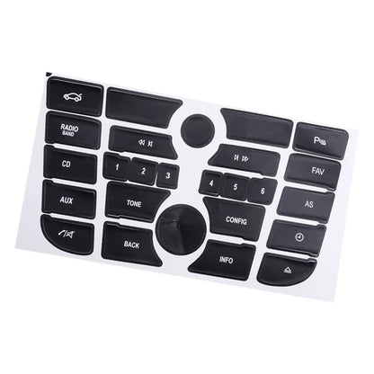 Car Radio Stereo Button Repair Decal Set for Opel Astra J (2010-2015)