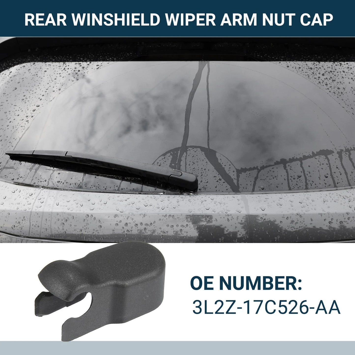 Rear Windshield Wiper Arm Nut Cap for Lincoln Navigator (2003-2006)