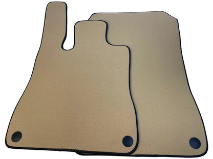 Beige Floor Mats for Mercedes-Benz SL R231 2012-2020 with Black Trim