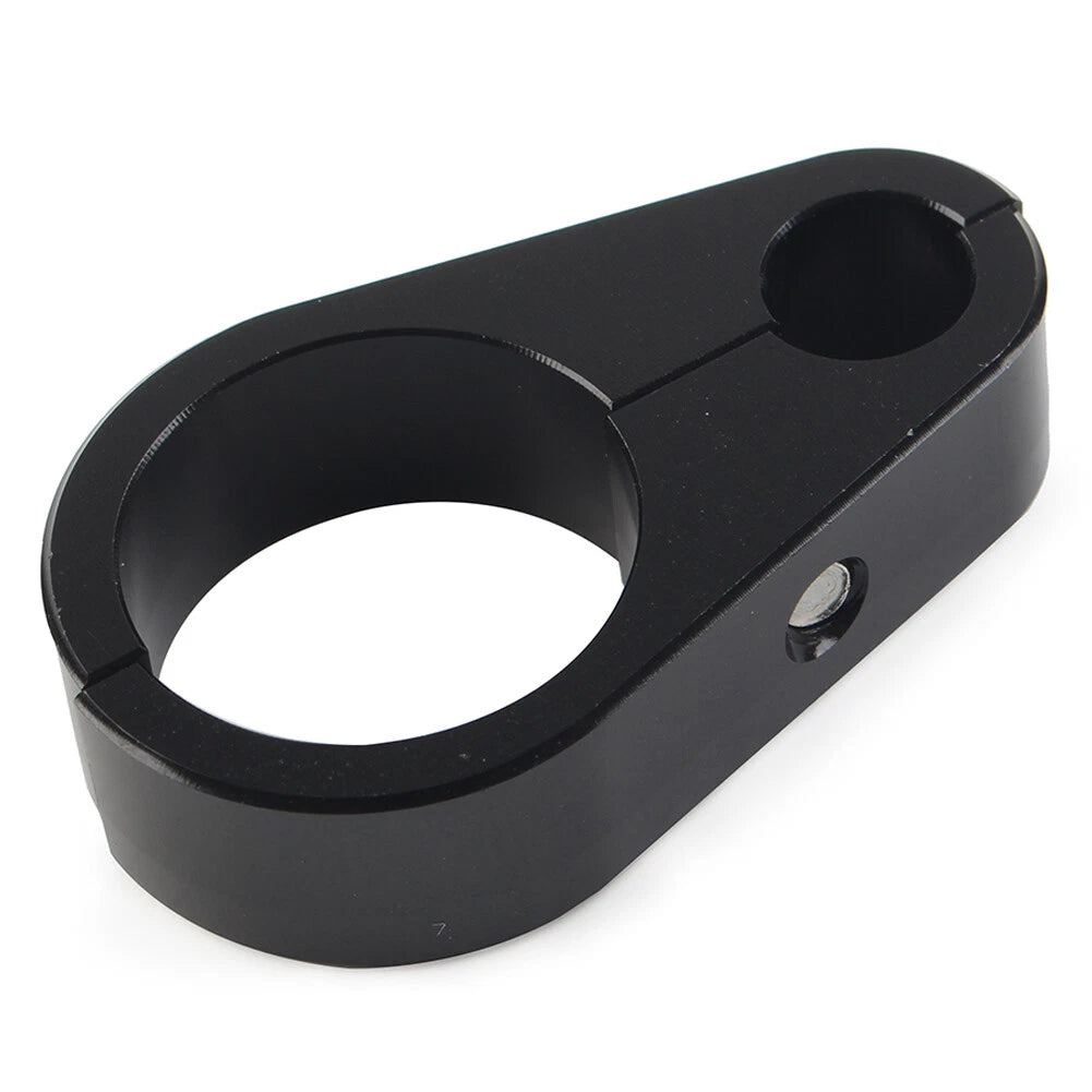 Black Brake Clutch Cable Clamp Clip for Harley 1'' Handlebar