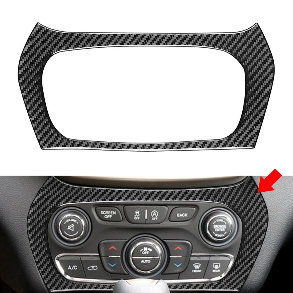 Air Conditioning Panel Cover Trim for Jeep Cherokee (2014-2023) Black