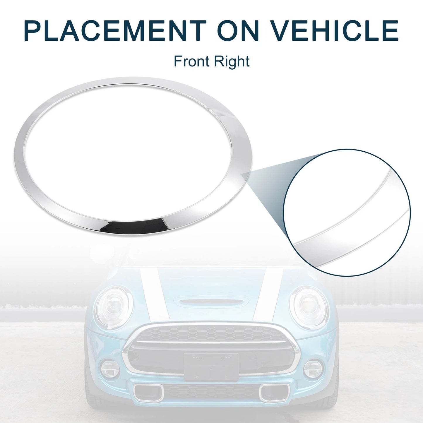 Front Right Headlight Trim Bezel for Mini Cooper (2007-2015)