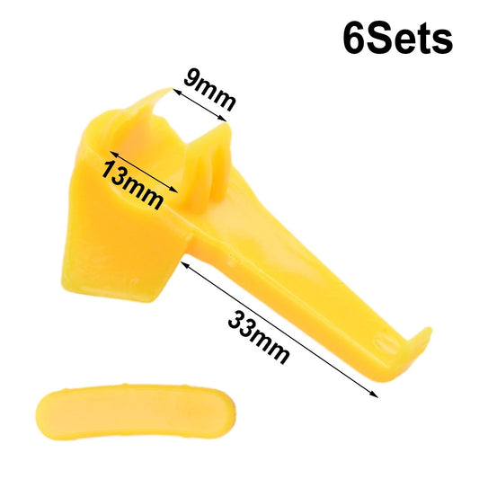 12 x Tire Changer Mount Demount Duck Head Insert Rim Protector Yellow