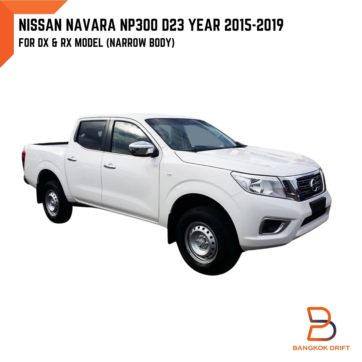 Black Fender Flare Arch for Nissan Navara NP300 D23 DX RX (2015-2019)