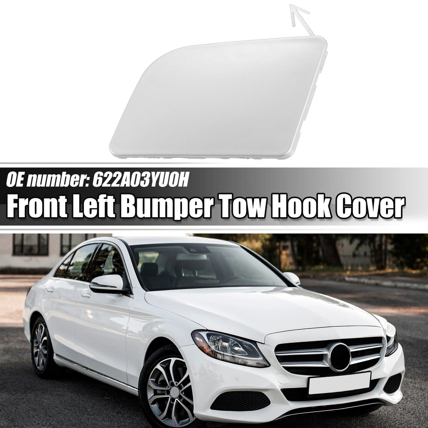 Front Bumper Tow Hook Cover for Nissan Sentra (2013-2019)