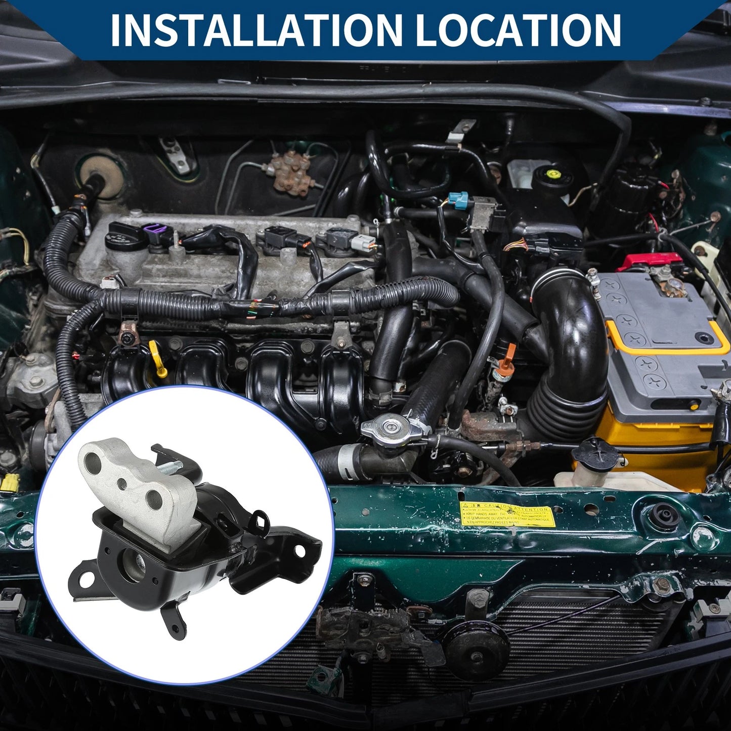 Right Engine Motor Mount for Toyota Corolla 1.8L (2009-2013)