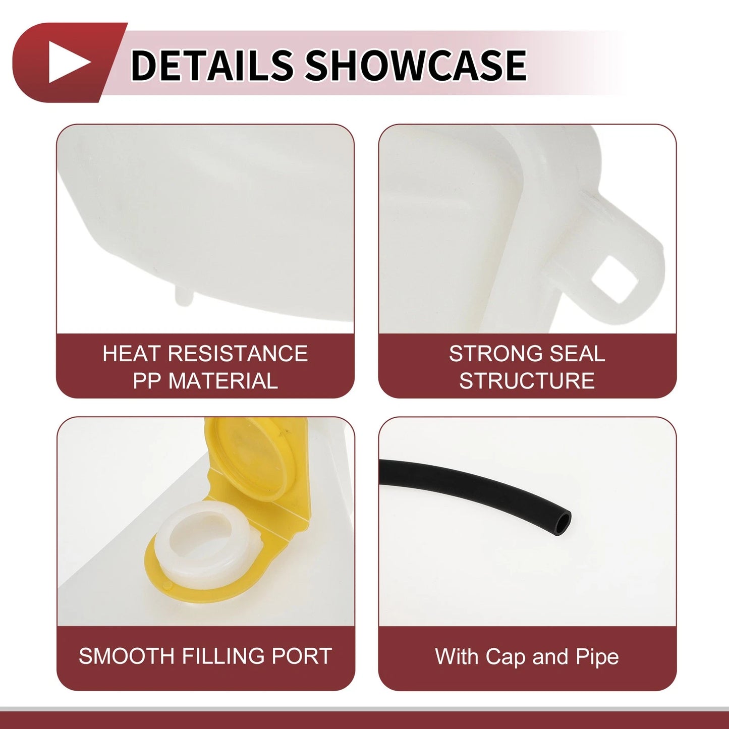 Coolant Expansion Overflow Tank with Cap Pipe for Chrysler 200