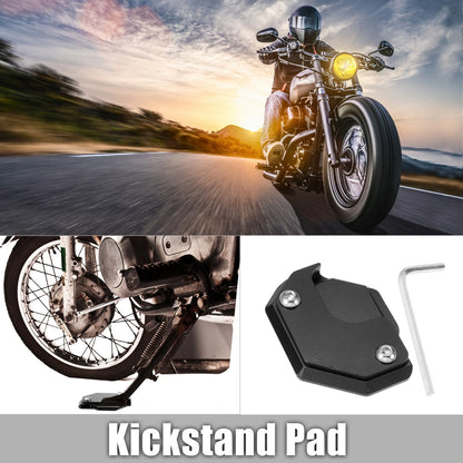1 Set Kickstand Pad Black with Wrench for Honda