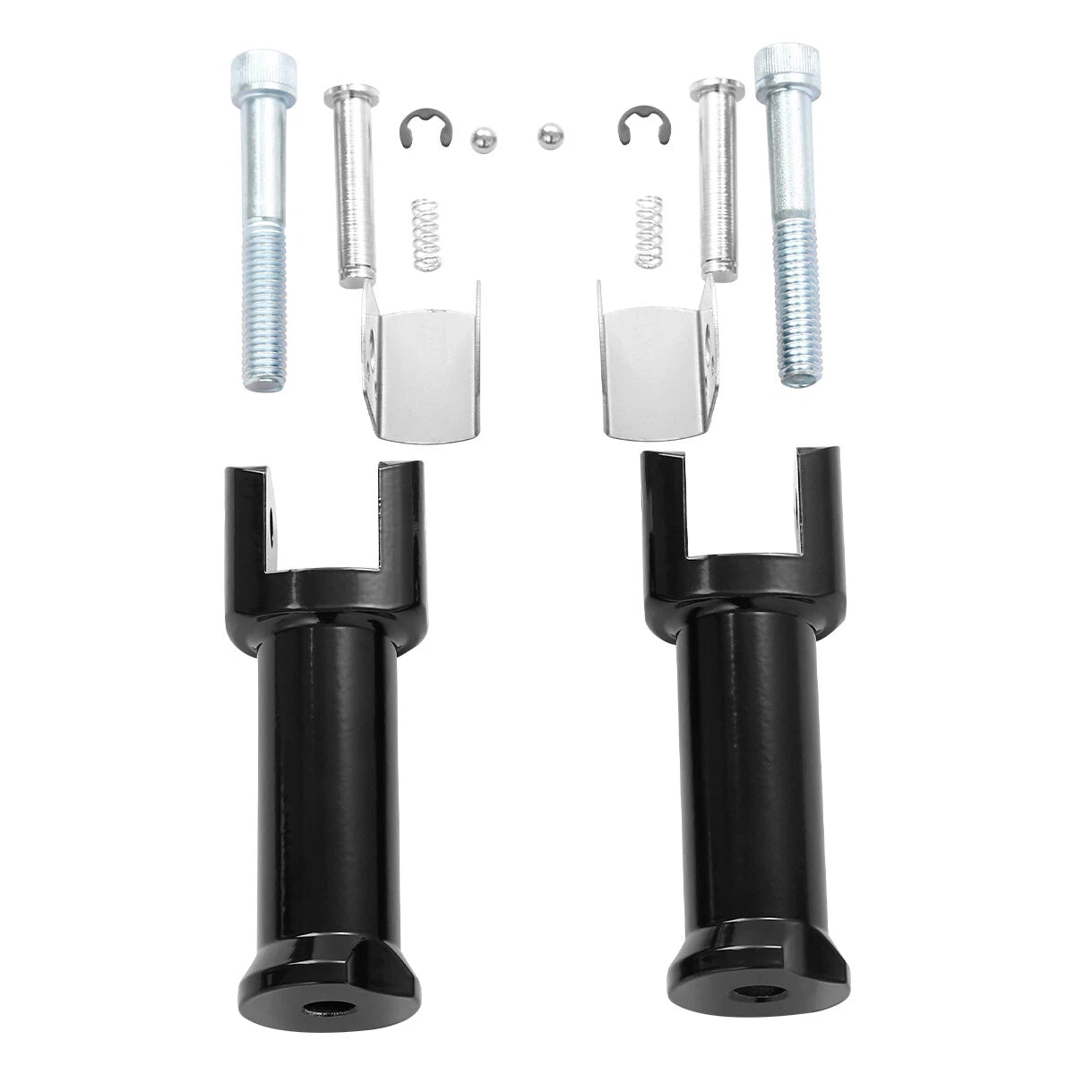 Driver & Passenger Footpegs Bracket for Harley Softail (2018-2025) Black