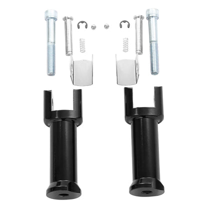 Driver & Passenger Footpegs Bracket for Harley Softail (2018-2025) Black