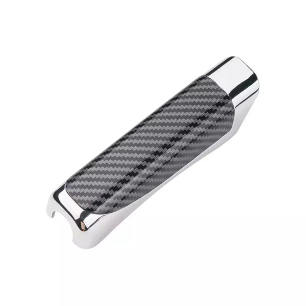 Carbon Fiber Silver Handbrake Cover for Universal Cars