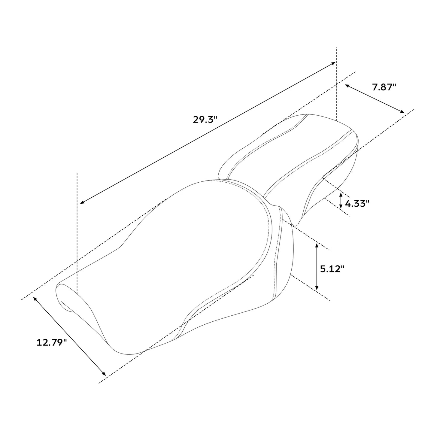 Rider & Passenger Seats for Harley Sportster Iron 883 XL883N (2016-2022)