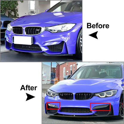 Front Bumper Side Splitter Spoiler for BMW F80 F81 M3 F82 F83 M4 (2014-2020)