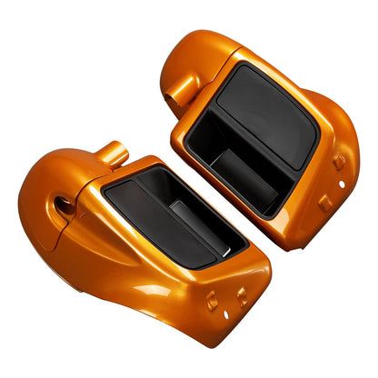 Lower Vented Fairings Speaker Pods for Harley Touring (2014-2023) Amber Whiskey