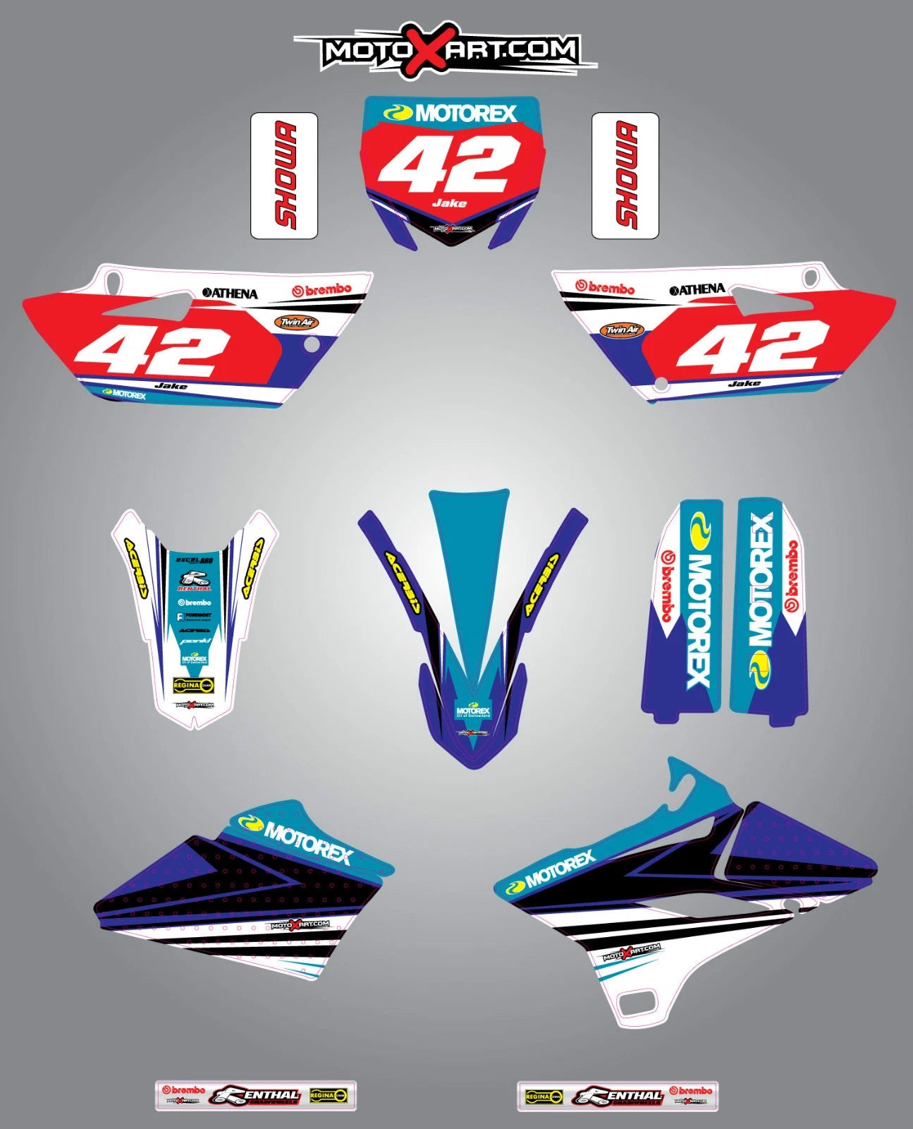YZ 85 2015-2020 STRIKE Style Custom Graphic Stickers Kit