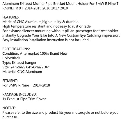 CNC Exhaust Bracket for BMW R Nine T R9T (2014-2018)