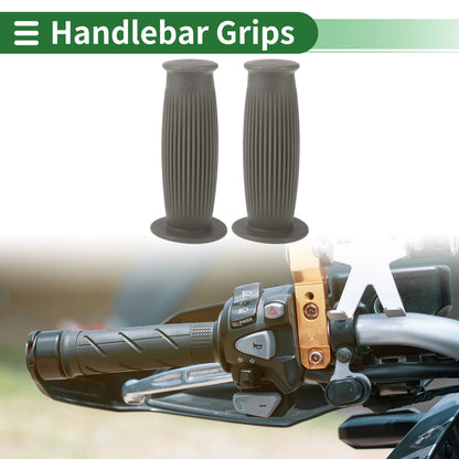1 x 25mm Hand Grips Cover TPU Dark Gray for Motorcycle