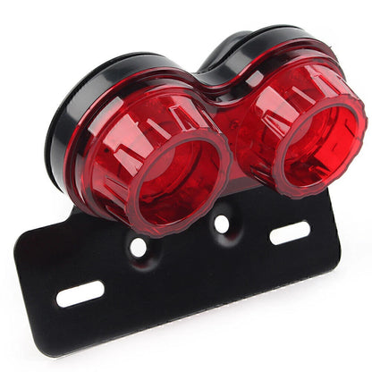 Integrated Tail Light Dual Turn Signal Brake License Plate Lamp for Motorcycle