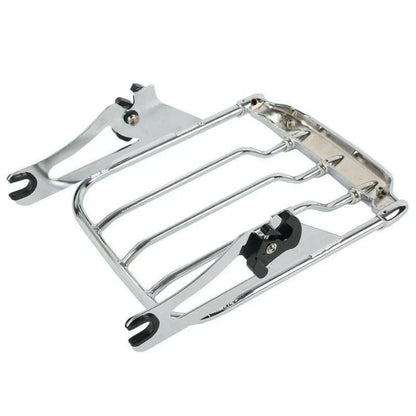 Docking Kit Chrome Sissy Bar Luggage Rack for Harley Touring (2009-2013)