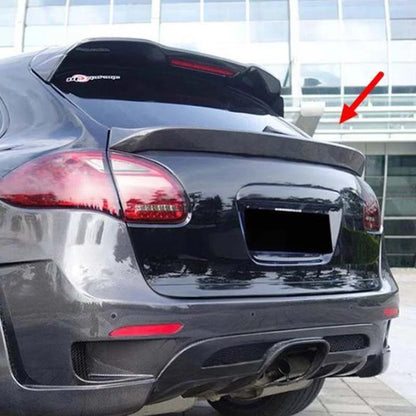 Carbon Fiber Rear Trunk Middle Spoiler Wing for Porsche Cayenne 958.1 2011-14