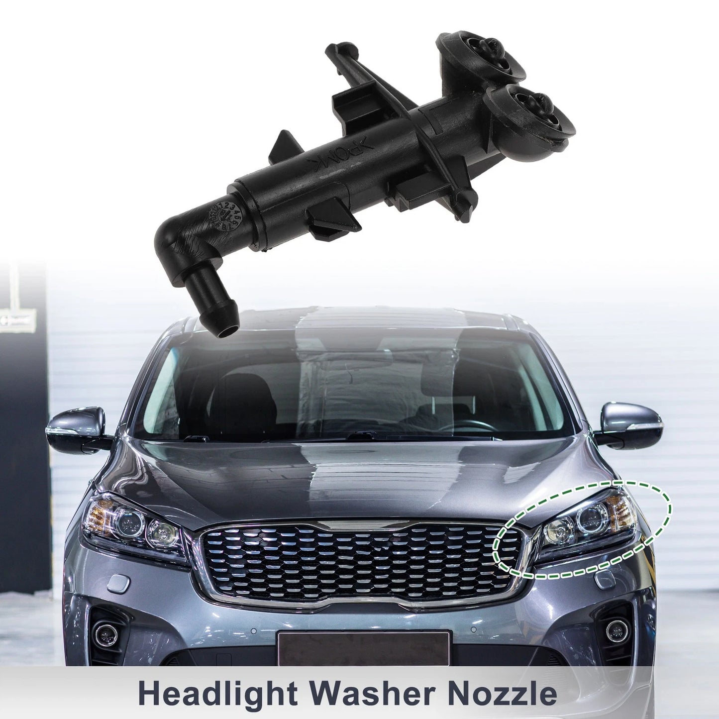 Front Driver Side Headlight Washer Nozzle for Land Rover LR2 (2008-2012)