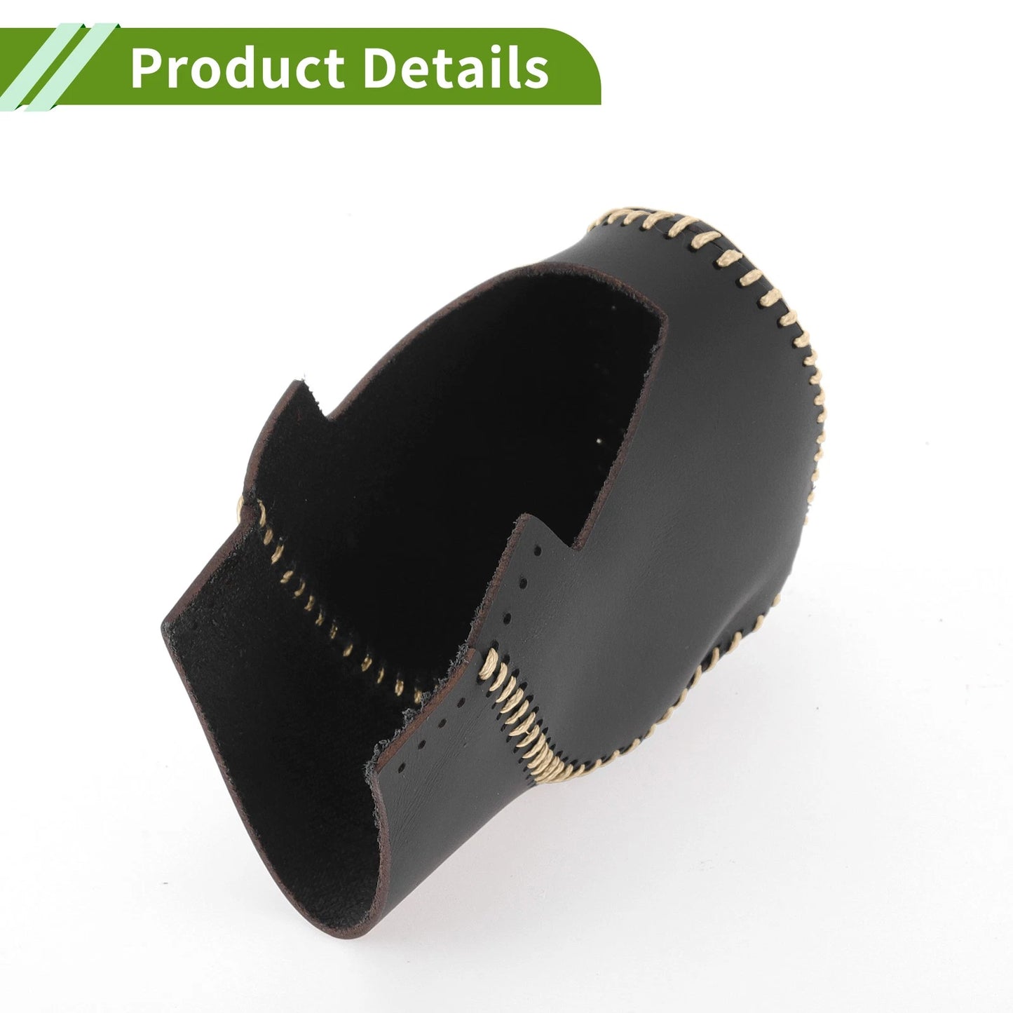 Gear Shift Knob Cover for Honda Civic 2022-2024 Black Beige Faux Leather