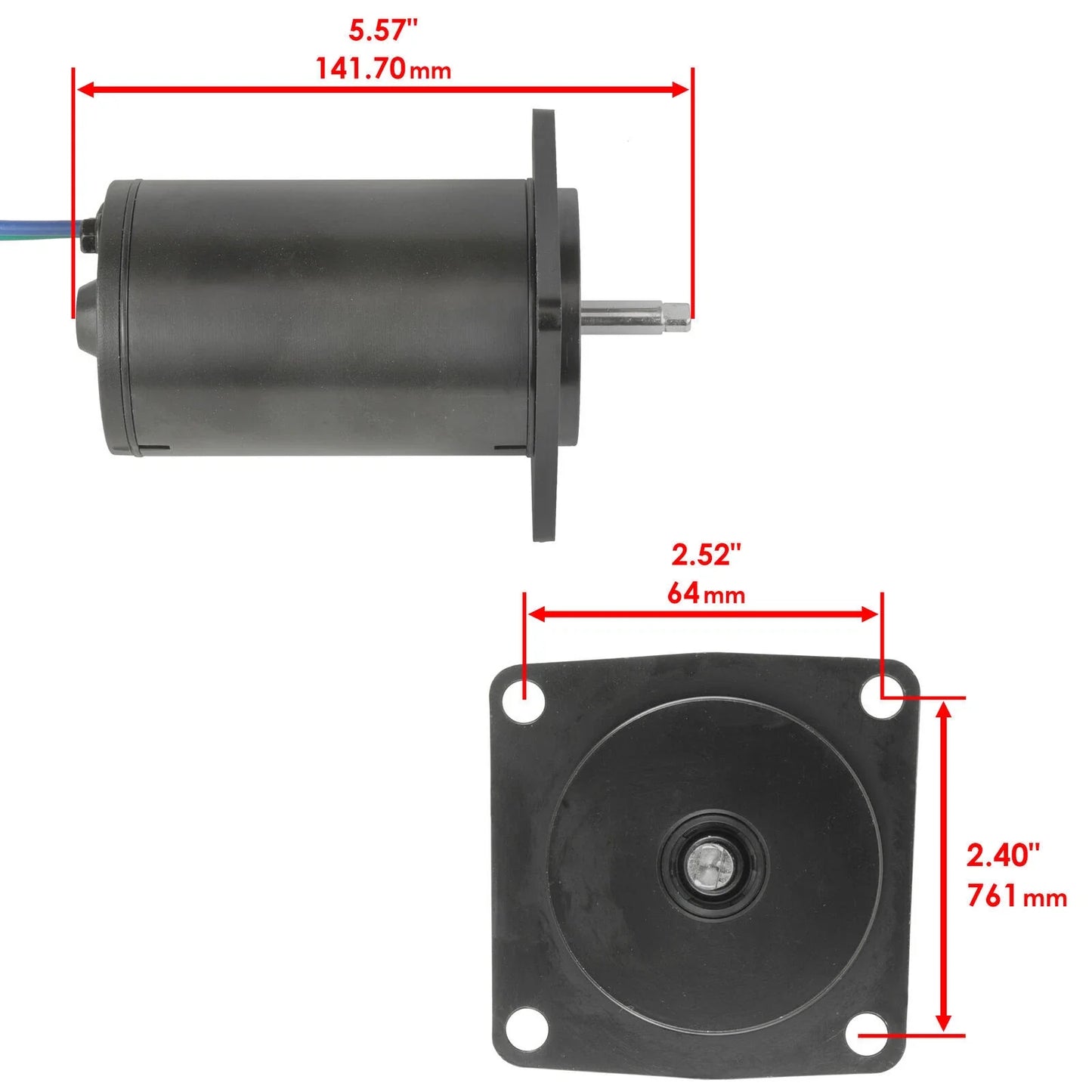 Tilt Trim Motor 12V 2 Wire for Yamaha 67F Series (1996-2000)