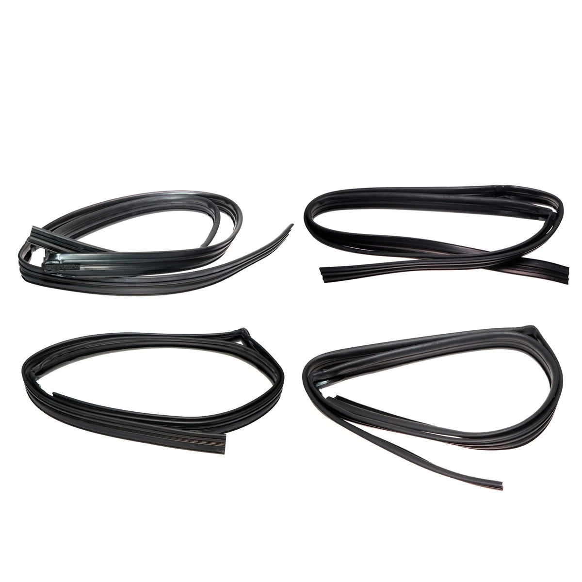 Front Rear Door Glass Run Channel Seal Set for Honda Fit Hatchback 2001-2008
