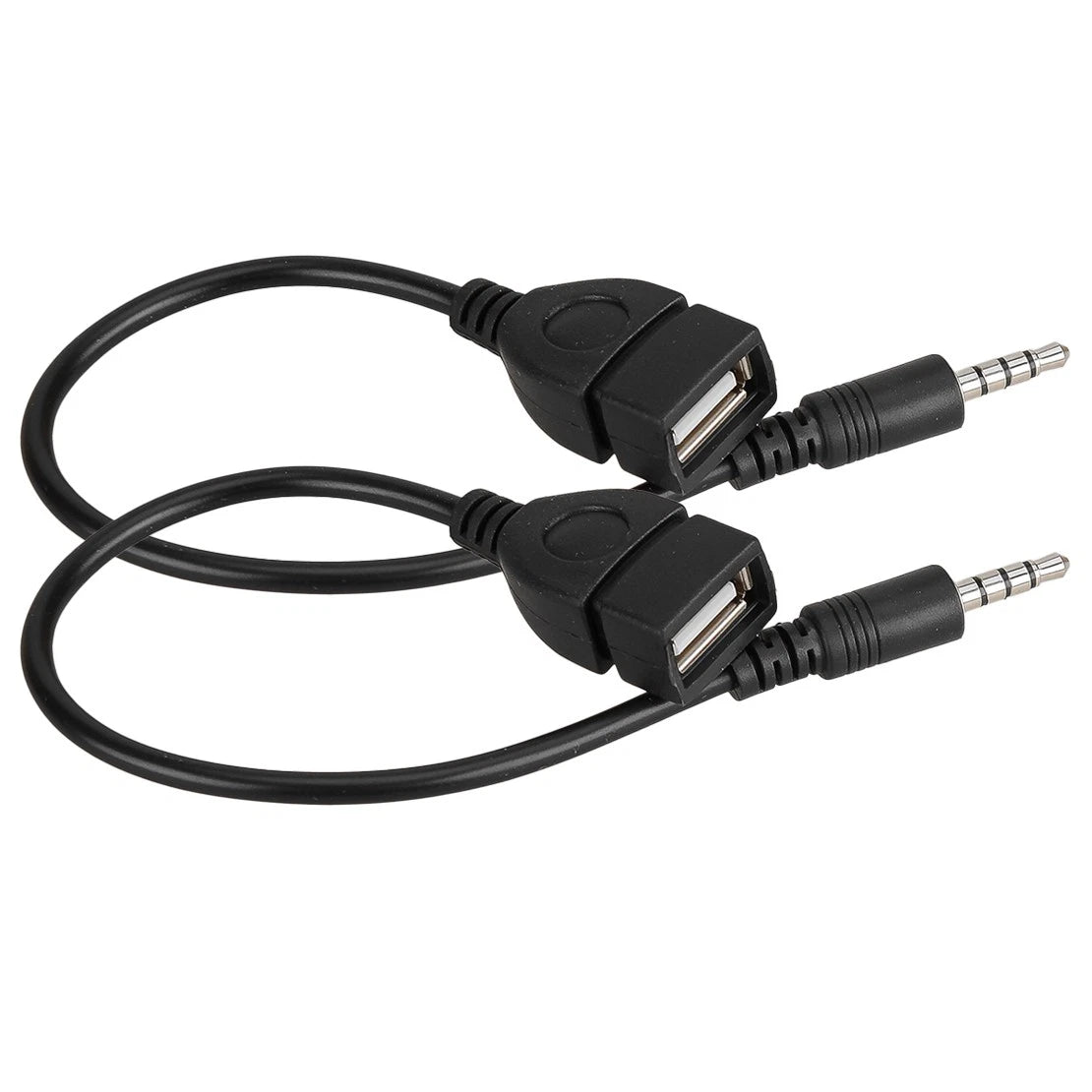 Audio AUX Jack 3.5mm Male to USB 2.0 Type A Female OTG Converter Cable