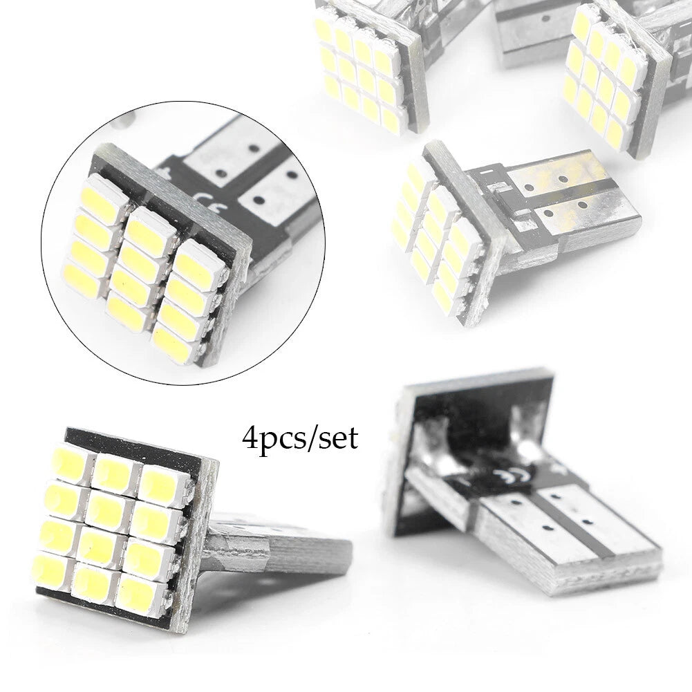 4 x T10 1206 12 SMD Car Map Reading Lamp Bulbs for Various Models