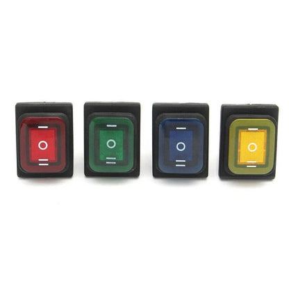 Rocker Switch Waterproof 30A 125VAC for Boat/Car with LED Light