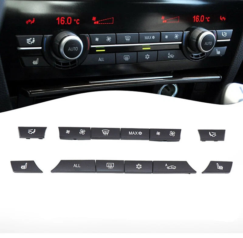 Center Console Air Conditioning Control Switch Buttons Set for BMW 5 SERIES