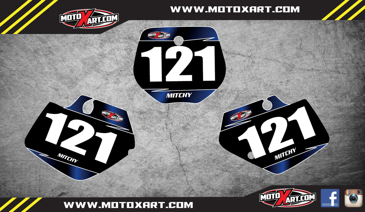 Custom Number Plates for Yamaha YZ125 (1991-1992)