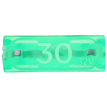 Pack of 100 Mini-Blade Fuses 30A Green