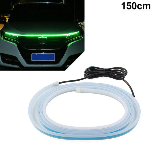 150CM LED Daytime Running Light Strip for Car Hood Atmosphere Lamp