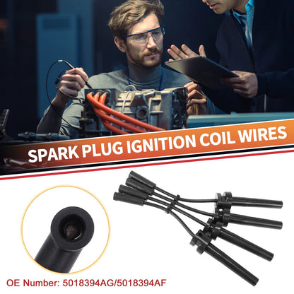 4 Pcs Spark Plug Wire Ignition Coil Cable for Chrysler Sebring