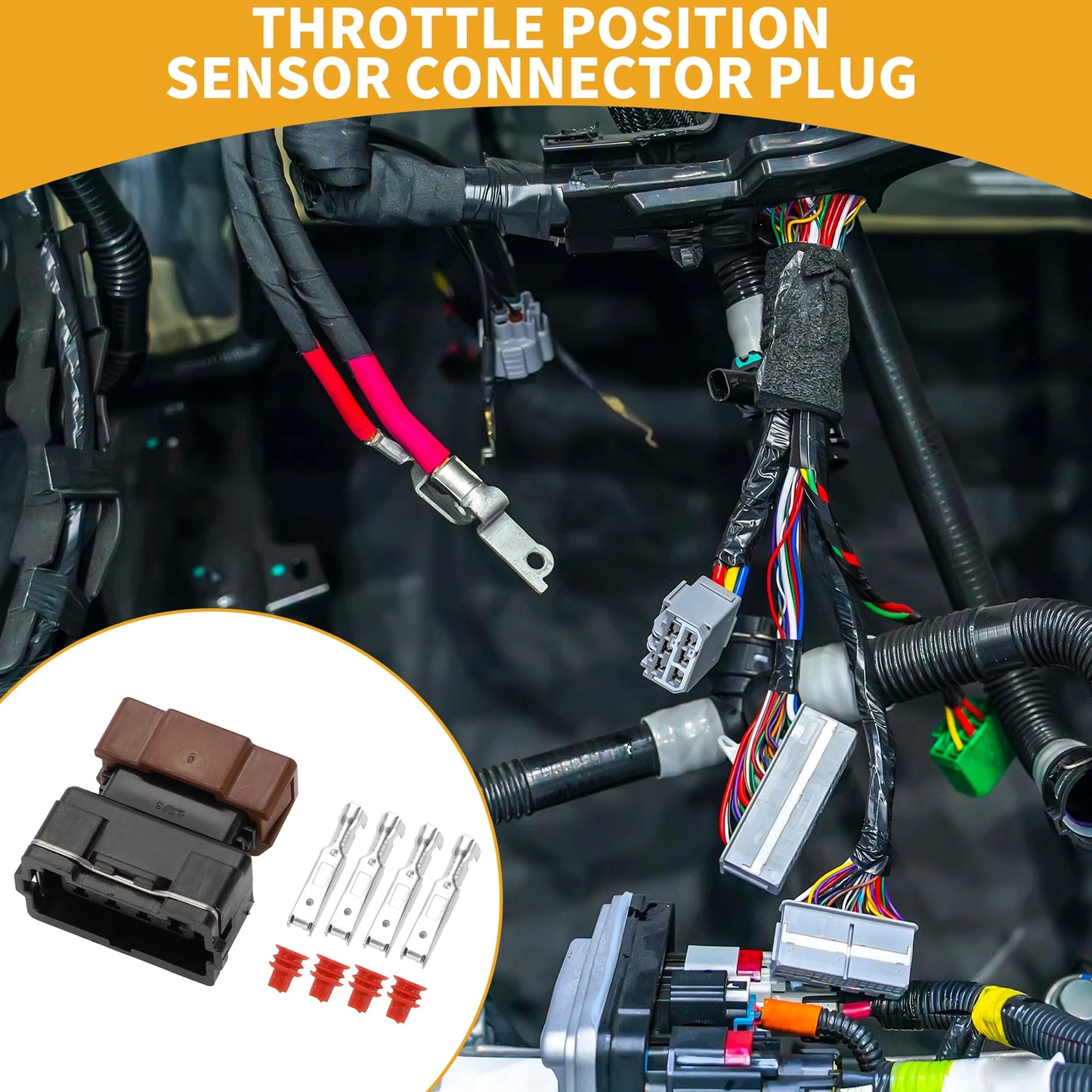 4 Pin Throttle Position Sensor Connector for Mitsubishi