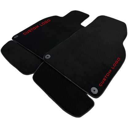 Custom Logo Black LHD Carpet Floor Mats for Porsche 911 964 (1989-1994)