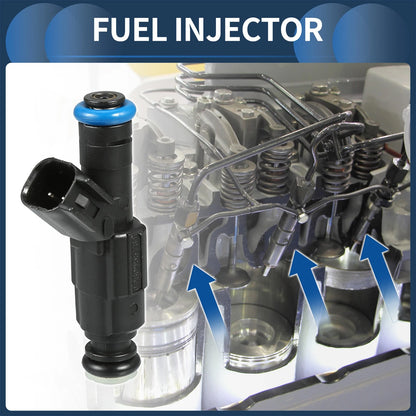 Fuel Injector 6 x Pcs for Dodge Ram 1500 5.2L (2000-2001)
