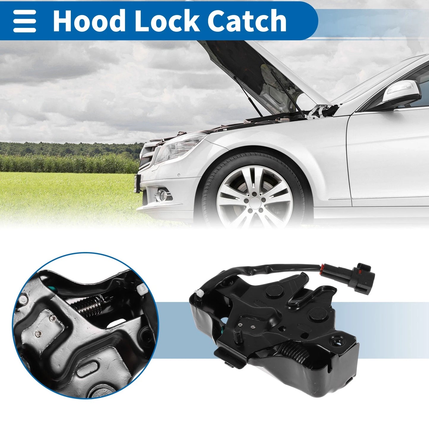 Hood Latch Assembly for Toyota Land Cruiser (1998–2005)