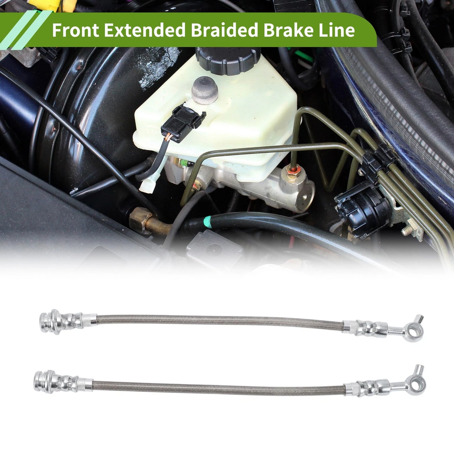 Front Extended Brake Line Hoses for Nissan Patrol GQ Y60 (1988-1997)