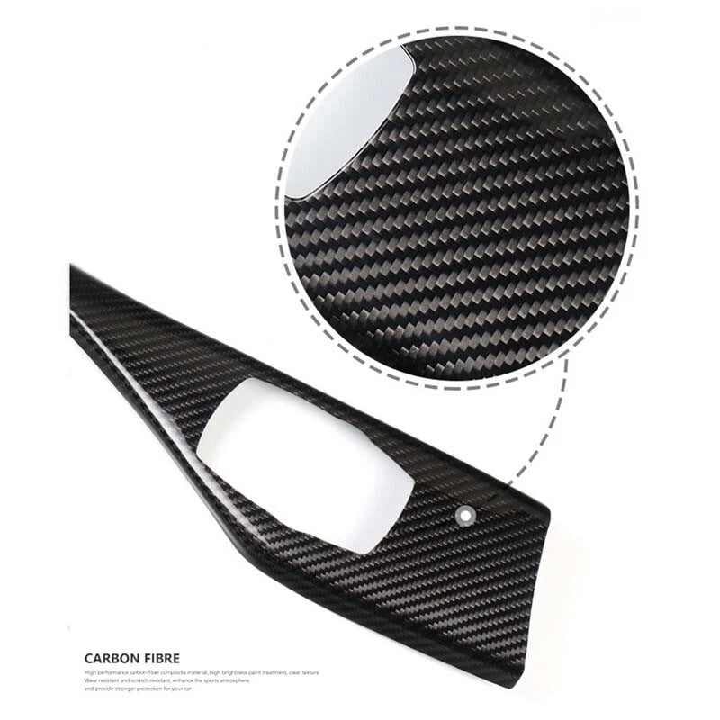 DRY Carbon Fiber Center Console Gear Shifter Panel Trim For BMW 1/2 Series 220i